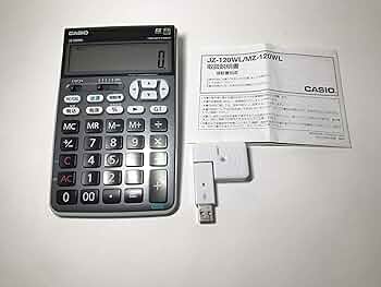 カシオ ワイヤレステンキー電卓 JZ-120WL-BK-N 廃盤・入手困難 Amazon | カシオ テンキー電卓 ジャストタイプ 12桁 JZ-120WL-BK